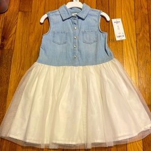 Carters denim and tulle dress 4T